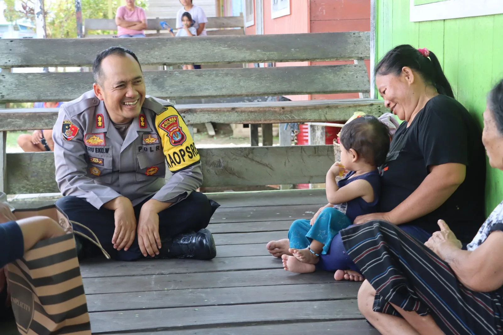 Jumat Curhat Kapolres Malinau Heru Eko Wibowo mengunjungi anak asuh di Malinau, Kalimantan Utara