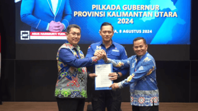 Paslon Gubernur dan Wakil Gubernur Pilkada Kaltara 2024. Sumber YT Partai Demokrat