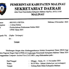 pengumuman skd cpns malinau Pengumuman Jadwal Seleksi CPNS Malinau