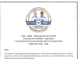 Download Visi Misi dan Program Wempi Jakaria, Paslon Pilbup Malinau 2024