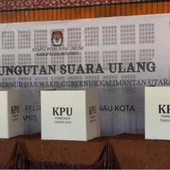 Pemungutan Suara Ulang Malinau Suasana Pemungutan Suara Ulang TPS 2 Desa Pelita Kanaan