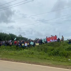 Demonstrasi Tuntuk Keadilan Tanah Gereja Katolik Sebuku Ratusan umat Katolik dari 11 stasi di Kecamatan Sebuku dan Tulin Onsoi menggelar aksi damai menuntut keadilan atas status tanah Gereja Katolik Paroki Santo Yosep Sebuku, Kamis (21/08/2025).