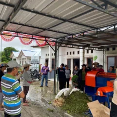 Warga Desa Tanjung Nanga Mengolah Bahan Pupuk Organik Kelompok tani di Tanjung Nanga Malinau memproduksi pupuk organik sebagai alternatif pengganti pupuk kimia.