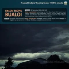 Siklon Tropis Bualoi di Malinau