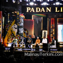 5 Tokoh Agama di Irau Malinau Lima tokoh agama mewakili Islam, Kristen, Katolik, Hindu, dan Buddha di acara Irau Malinau 2025 berdiri bersama di atas panggung.