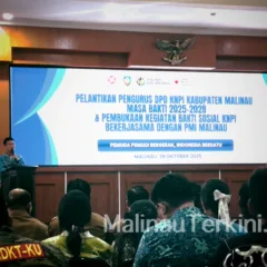 Halim Pratama Ketua DPD KNPI Malinau Ketua DPD KNPI Malinau Halim Pratama berbicara dalam pelantikan pengurus periode 2025–2028 di Kantor Bupati Malinau.