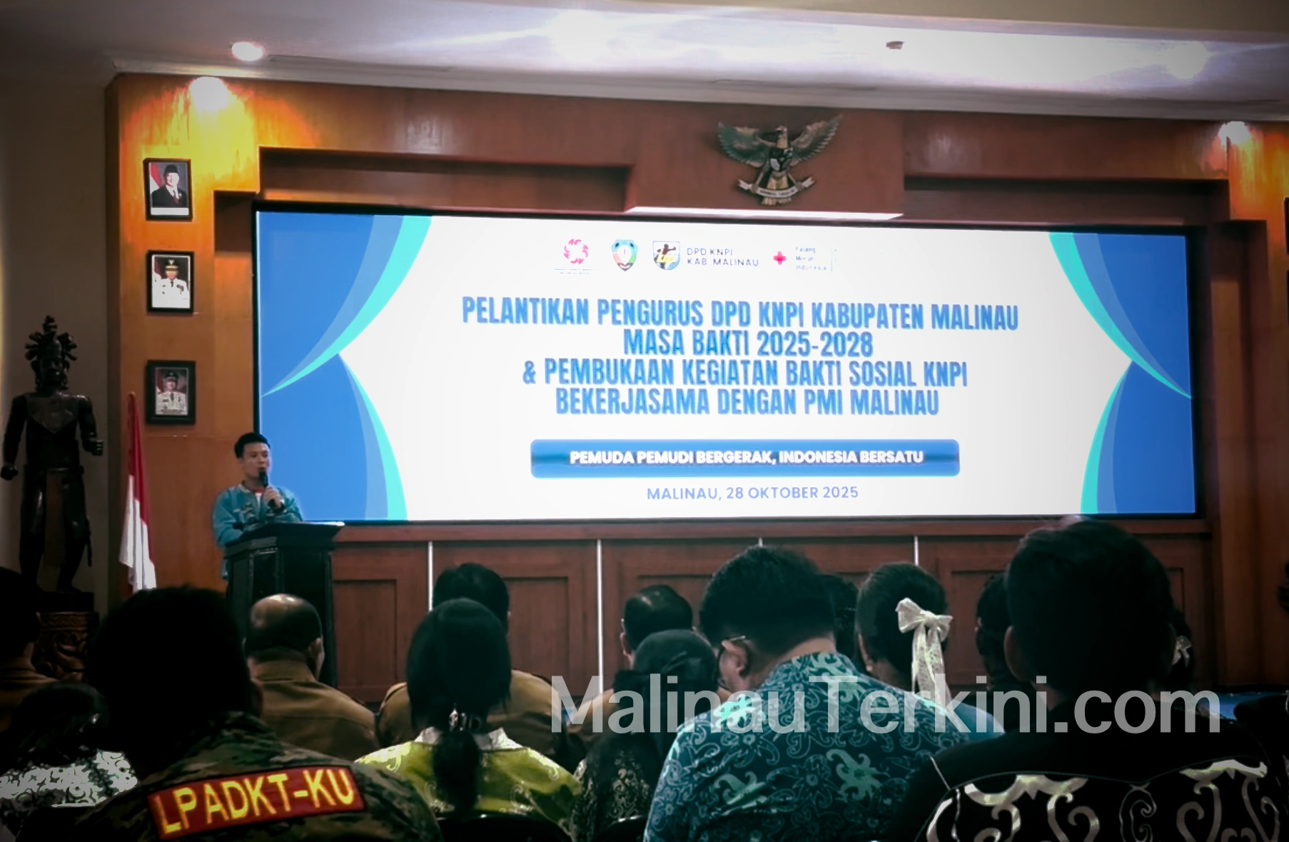 Halim Pratama Ketua DPD KNPI Malinau Ketua DPD KNPI Malinau Halim Pratama berbicara dalam pelantikan pengurus periode 2025–2028 di Kantor Bupati Malinau.