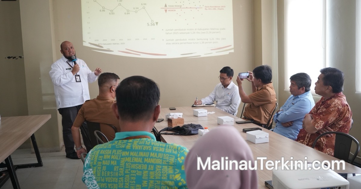 Pres rilis BPS Malinau terkait data statistik Malinau. DIbawakan Kepala BPS Malinau, Yanuar Dwi Cristyawan
