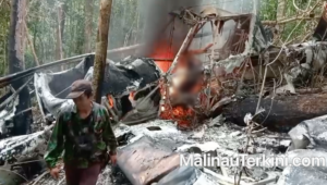Pesawat Pelita Air jatuh 5 km dari Bandara Long Bawan, Nunukan (19/2).