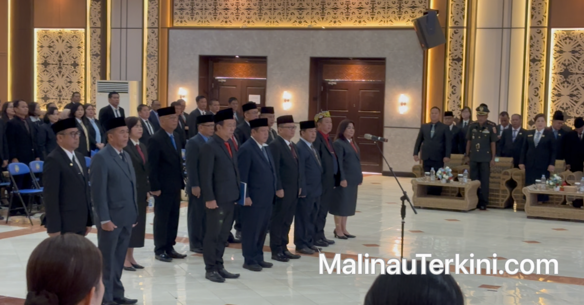 Pelantikan 14 PejabatPemkab Malinau eselon II mutasi Februari 2026