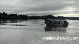 Suasana armada speedboat Malinau bersandar di dermaga dengan latar perairan tenang pasca pencabutan status waspada tsunami