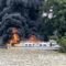 ondisi speedboat Tanjung Selor Tarakan terbakar di perairan Salimbatu Bulungan