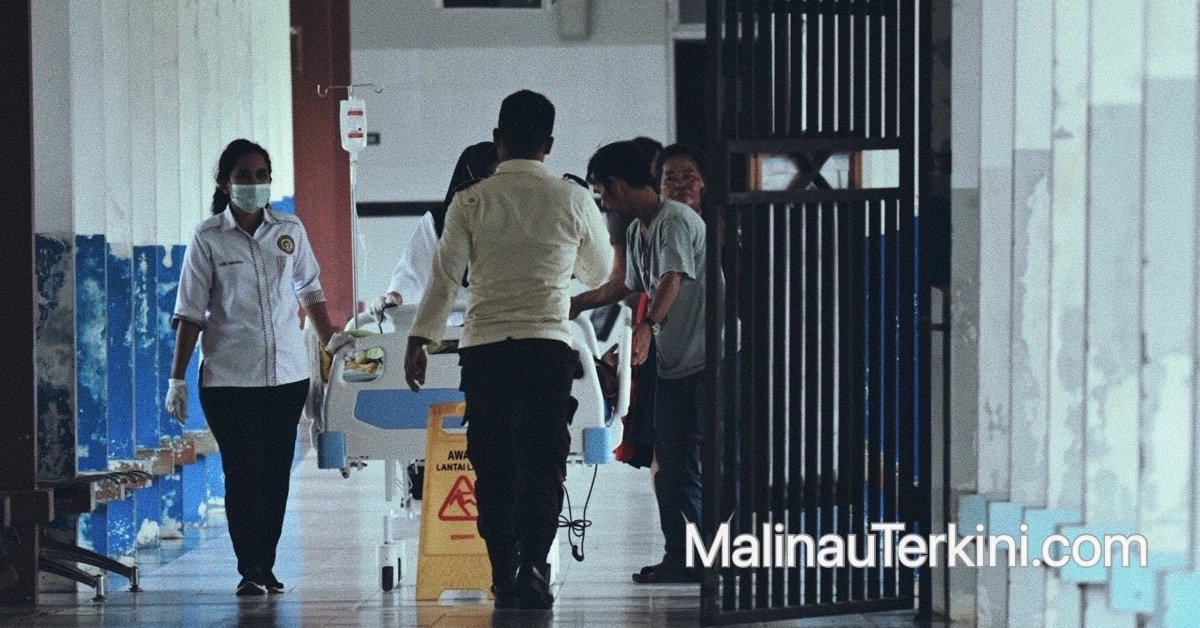 Suasana di RSUD Malinau. Malinau kini siaga keberadaan flu singapura