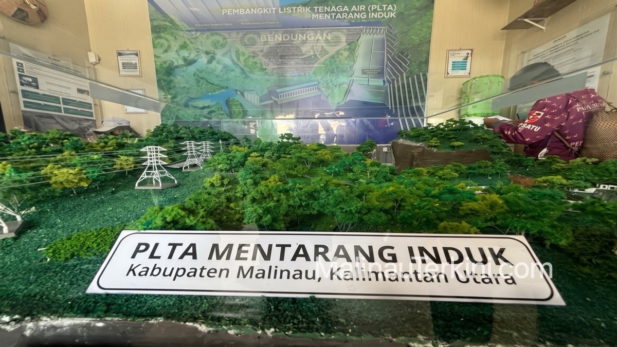 rancangan bendungan Pembangkit Listrik Tenaga Air Mentarang Induk di Kabupaten Malinau